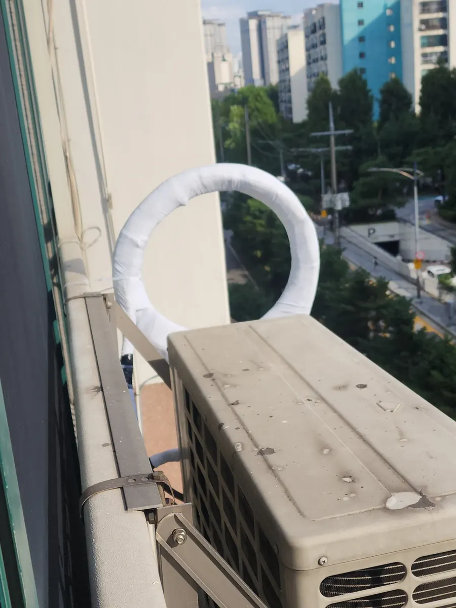 수원 에어컨배관보수 시공 완료